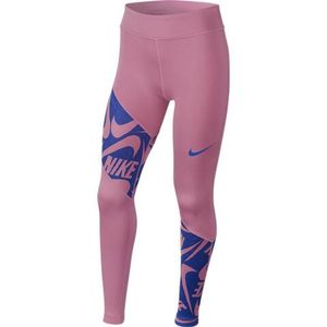 Nike Mädchen Leggings Fitnesshose Trainingshose G N Trophy Tight pink, Größe:XS(116-128)