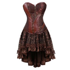 Gothic Steampunk Korsetts Rock Plus Size Halloween Steampunk Kleidung für Frauen Steampunk Korsett Kleid