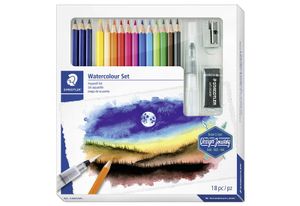 STAEDTLER Zeichenset Watercolour Design Journey 18-teilig