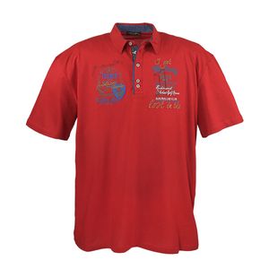 LV-3101 Polo-Shirt Red, Größe:4XL