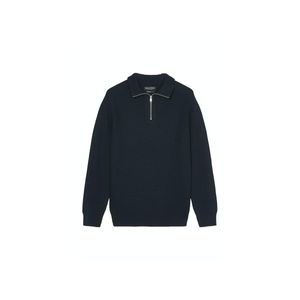 Marc O´Polo Men / He.Pullover / Troyer, with zip and racking, solid