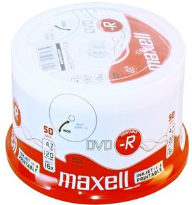 maxell DVD-R 120 Minuten 4.7 GB 16x bedruckbar 50er