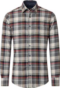 CASAMODA Herren Flanellhemd Langarm Kent Comfort Grün kariert L