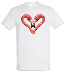 Urban Backwoods Flamingo Heart I T-Shirt, Größe:4XL