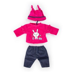 Bayer Design Kleider für Puppen 46 cm, 3 Teile, pink, dunkelblau