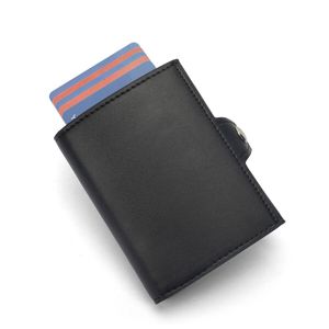 Slim Wallet Kartenetui RFID Schutz mini Geldbörse Portemonnaie Geldbeutel Smart Wallet