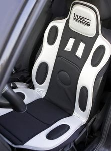 Auto-Sitzauflage WRC 118*56cm silber/schwarz (1-Stück)