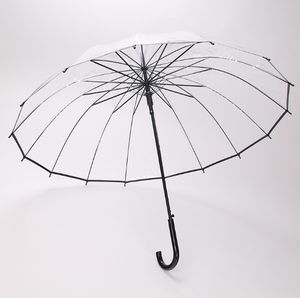 Regenschirm Transparent Durchsichtig Golfschirm Groß XXL Hochzeit Partnerschirm