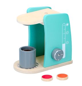Spiel Kaffeemaschine Espressomaschine aus Holz mit Zubehör ab 3 Jahre