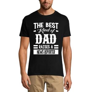 Herren Grafik T-Shirt Die beste Art von Vater erzieht einen Nachrichtenreporter – The Best Kind Of Dad Raises A News Reporter – Öko-Verantwortlich
