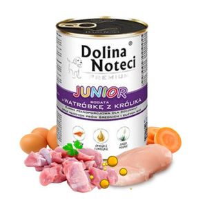 DOLINA NOTECI Premium Mokra karma dla psa junior bogata w wątróbkę z królika 400g