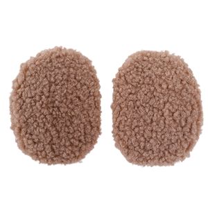 1 Paar Winterwarme faltbare bandlose Ohrenschützer Earlap-Ohrabdeckungen Wärmeschutz-Khaki, Größe: S