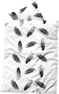 Bettwäsche Bettbezug 220x240 cm, Kopfkissenbezug 80x80 cm 3 teilig Deckenbezug Set aus 100% Polyester Winter Fleece mit Reissverschluss - Buymax®