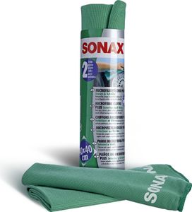 Sonax MicrofaserTücher PLUS Innen und Scheibe (2 St.) 2 Stück Reifen