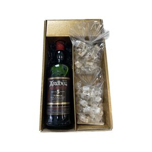 Geschenkbox - Whisky - Gold - ARDBEG Wee Beastie 5 ans - Nougat Haselnuss MAISON JONQUIER
