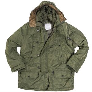 US Flying parka N3B oliwkowa, M