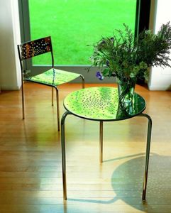 Graepel Tempesta erstklassiger Outdoor Tisch aus Edelstahl 1.4016 silber lackiert und behandelt