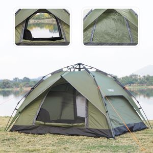 Yorbay  Pop Up Zelte  2 in 1 Campingzelt  für 2-3 Personen, doppelwandig Wasserdicht UV-Schutz Kuppelzelte Wurfzelte für Familie, Trekking, Outdoor, Festival