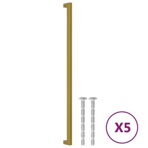 vidaXL Möbelgriffe 5 Stk. Golden 480 mm Edelstahl