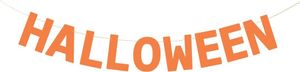 Halloween Girlande Banner, orange 250cm