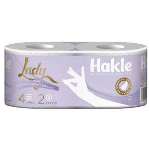 Hakle Lady papier toaletowy jasny biały 4-warstwowy przyjazny dla skóry 2 szt