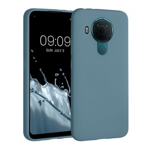 kwmobile Hülle kompatibel mit Nokia 5.4 Hülle - weiches TPU Silikon Case - Cover geeignet für kabelloses Laden - Arctic Night