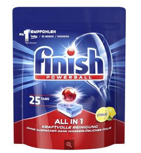 Finish, All in 1, Tabletki do zmywarki, 25 sztuk (PRODUKT Z NIEMIEC)