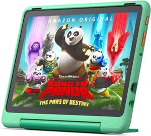 Amazon Fire HD 10 Kids Pro Tablet 2023, 25,6 cm (10,1 Zoll) Full HD Display (1080p), 32 GB Speicher, kindgerechte Hülle in Mintgrün