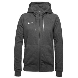 Nike Zip Jacke Damen Fleece Full Zip Jacket Kapuzenjacke CHARCOAL HEATHR/WHITE/WHITE L