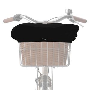 ECENCE 1x Fahrradkorb Regenschutz Schwarz Fahrradkorb Regenschutz Abdeckung, Überzug für Fahrradk