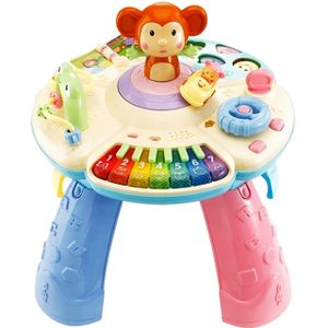 MalPlay Baby Spieltisch Musikspielzeug | Baby erstes Keyboard | Licht & Sound | mit Tiergerausche | Babyspielzeug Lernspielzeug für Kinder ab 12 Monaten