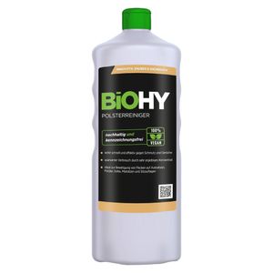 BiOHY Spezial Polsterreiniger (1l Flasche) | Ideal für Autositze, Sofas, Matratzen etc. | Ebenfalls für Waschsauger geeignet