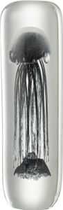 J-line - Briefbeschwerer Qualle Zylinder Schwarz - 9x9x29,5cm