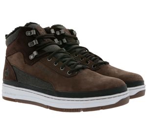 PARK AUTHORITY by K1X | Kickz GK 3000 Herren Sneaker-Boots warm gefütterte High-Top Echtleder-Schuhe 6174-0501/7003 Braun, Größe:40