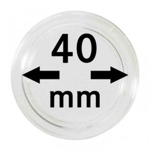 Lindner 2250040P Münzkapseln 40 mm-10er Pack