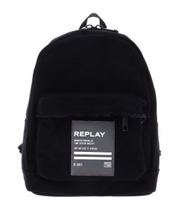 REPLAY Rucksack Freizeitrucksack Cotton Canvas Backpack Black schwarz