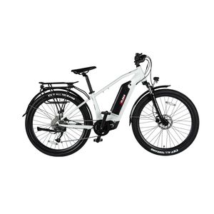 2Flash LU1 Trekking E-Bike Weiß, 27,5 Zoll, Elektro-Trekkingbike, 36V 10,4 Ah (374,4Wh), Aluminium Rahmen