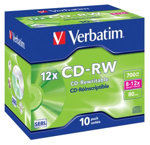 VERBATIM 43148 CD-RW 700 10X Rohling