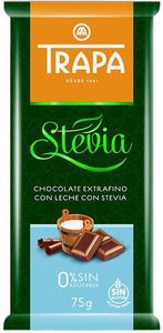 Milchschokolade mit Stevia 75 g Trapa