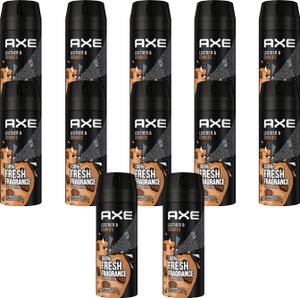 AXE Bodyspray Leather & Cookies Deo ohne Aluminium 12x 150ml Deospray Deodorant for Men Herren Männer