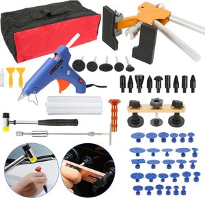 Fiqops 57x Ausbeulwerkzeug Ausbeulset Werkzeug Ausbeulen Dellen Reparatur Set Auto