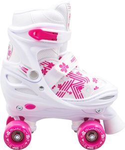 Roces Quaddy 3.0 Rollschuhe Mädchen Weiß/Rosa Größe 34-37