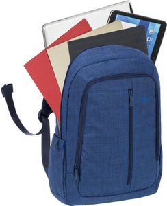 RIVACASE 7560 Plecak na laptopa do 15,6 cala Stylowy plecak miejski wykonany z wysokiej jakości wodoodpornego materiału / Niebieski