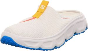 SALOMON Herren Slipper REELAX SLIDE 6.0 28640-10, 28640-8.5, 28640-9.5, 28640-8 SLM-L47716100 white/transcend blue/lemon 8,5 [Schuhe UK Mann]