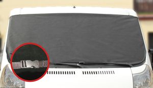 Ruikdly Frontscheibenabdeckung 250 x 110cm Eisschutzfolie Sonnenschutz Auto  Frontscheibe Windscreen Cover Magnetic Hitzeschutz Auto Plane für