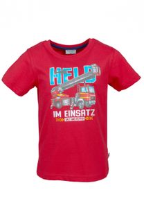 Salt and Pepper® Jungen T-Shirt Feuerwehr HELD, Größe:104/110, Präzise Farbe:Rot