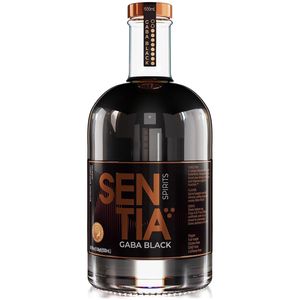 Sentia Spirituosen Gaba Black, botanische alkoholfreie Getränke, vegan, glutenfrei und gentechnikfrei, 500 ml