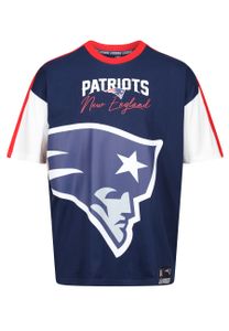 Recovered NFL New England Patriots Cut & Sew Oversized T-Shirt Navy XL