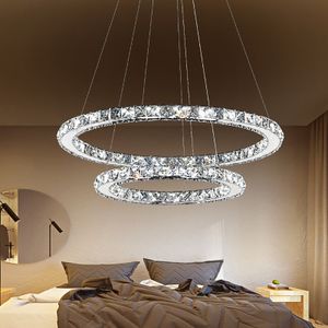 NAIZY LED Crystal 48W Cold White Závěsné svítidlo Stropní svítidlo Přívěsný lustr Lustr