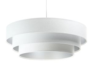 Lampa wisząca TRIO biała/srebrna